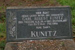 KUNITZ Carl August 1863-1942