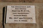 HEERDEN Willem F., van :: OTTO Martha W. nee VAN HEERDEN