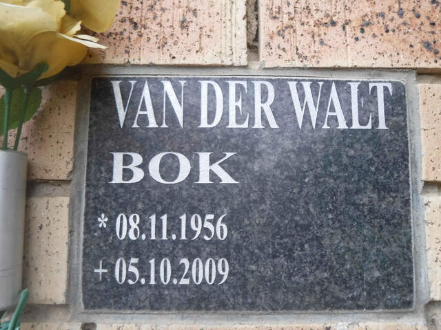 WALT Bok, van der 1956-2009