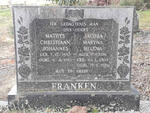 FRANKEN Mathys Christiaan Johannes 1882-1961 & Jacoba Maryna Helena FOURIE 1904-1981