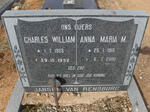 RENSBURG Charles William, Jansen van 1909-1992 & Anna Maria M. 1915-2000