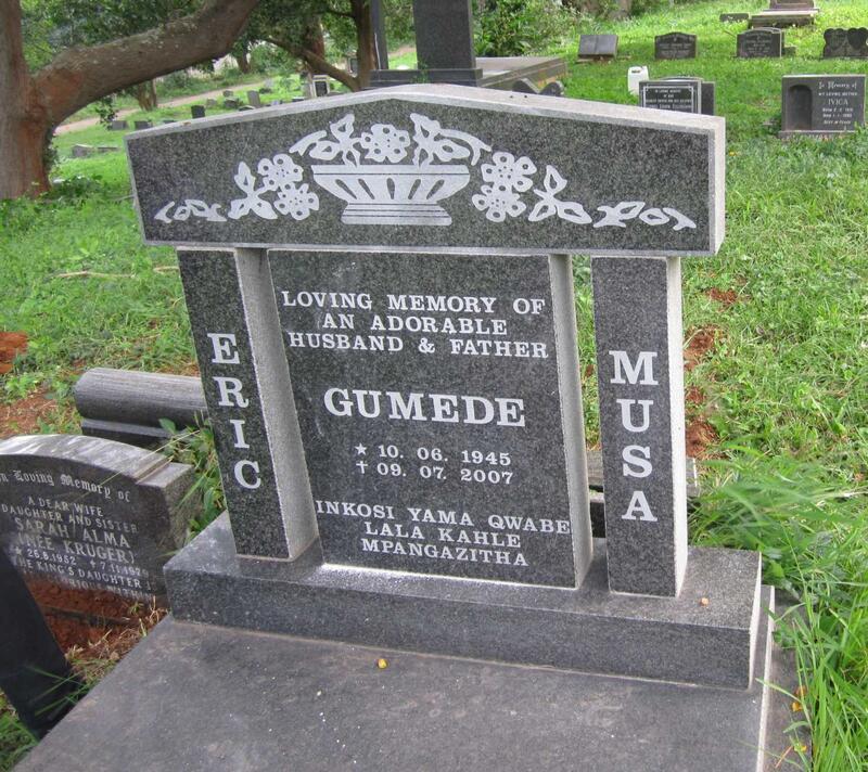 GUMEDE Eric Musa 1945-2007