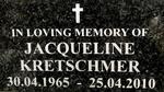 KRETSCHMER Jacqueline 1965-2010