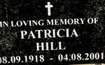 HILL Patricia 1918-2001