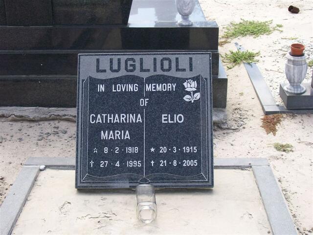 LUGLIOLI Elio 1915-2005 & Catharina Maria 1918-1995