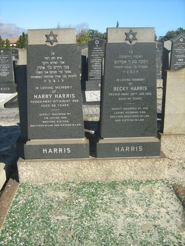 HARRIS Harry -1966 & Becky -1965