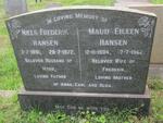 HANSEN Niels Frederik 1891-1972 & Maud Eileen 1904-1962