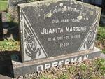 OPPERMAN Juanita Margorie 1913-1980
