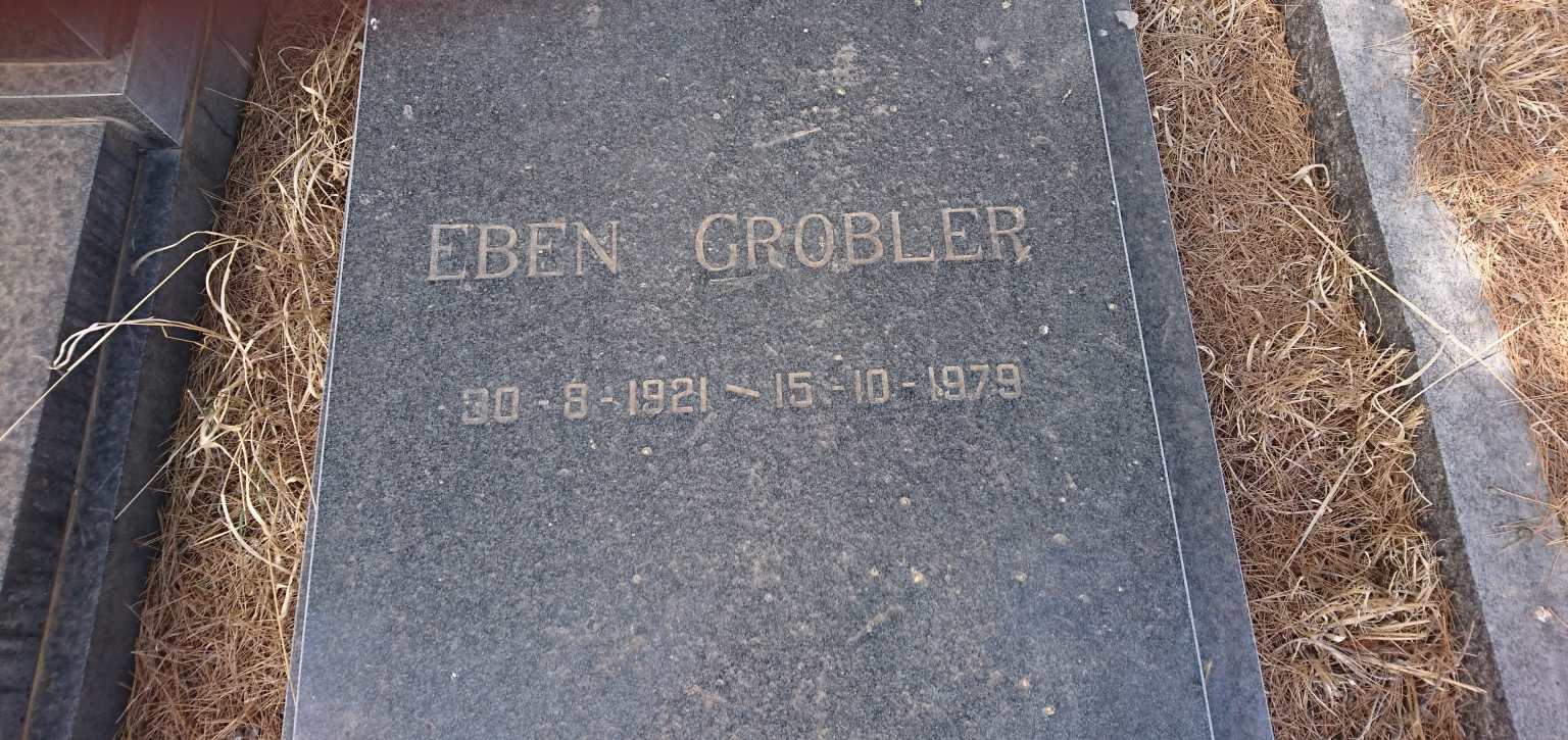 GROBLER Eben 1921-1979