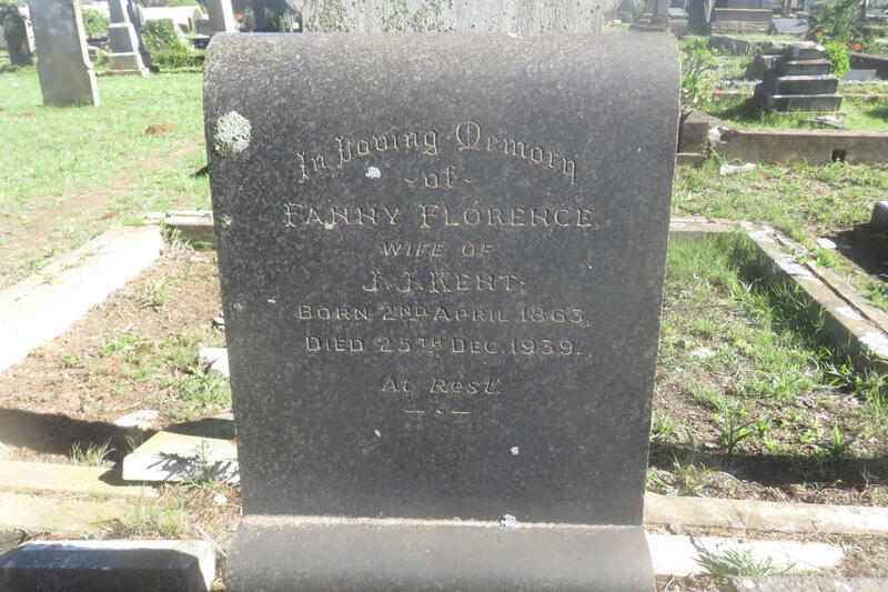 KENT Fanny Florence 1863-1939