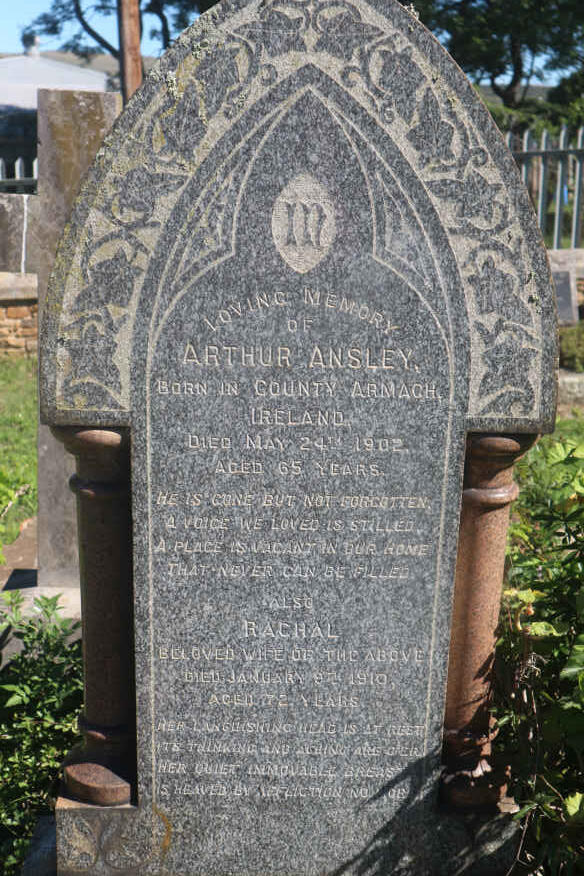 ANSLEY Arthur -1902 & Rachal -1910