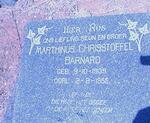 BARNARD Marthinus Chrisstoffel 1939-1955