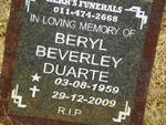 DUARTE Beryl Beverley 1959-2009