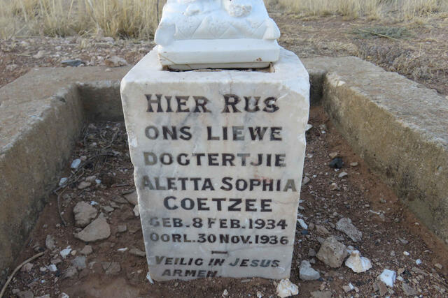 COETZEE Aletta Sophia 1934-1936