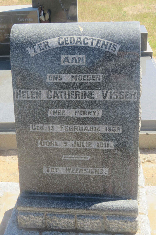 VISSER Helen Catherine nee PERRY 1868-1911