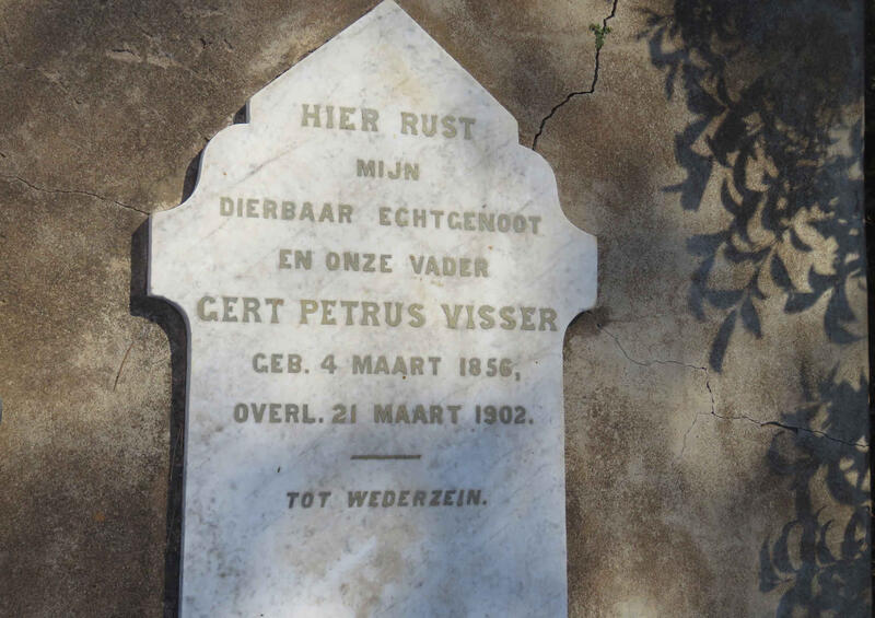 VISSER Gert Petrus 1856-1902