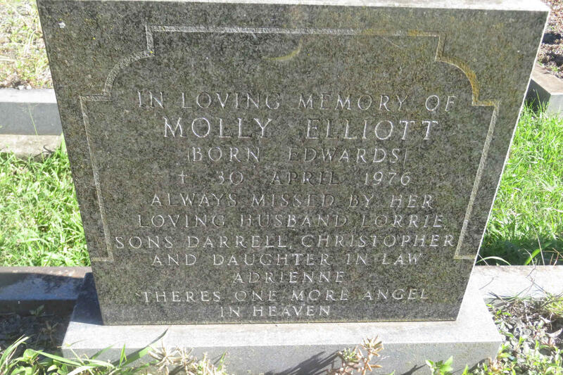 ELLIOTT Molly nee EDWARDS -1976