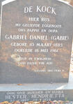 KOCK Gabriel Daniel, de 1885-1961 & Hester Hendrietta 1897-1978