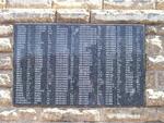 11. Memorial plaque of names of persons who died in the Concentration camp