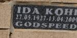 KOHL Ida 1927-2009