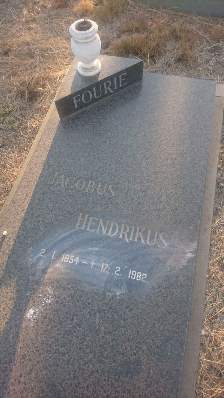 FOURIE Jacobus Hendrikus 1954-1982