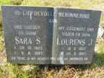 ? Lourens J. 1922-1997 & Sara S. 1929-1997