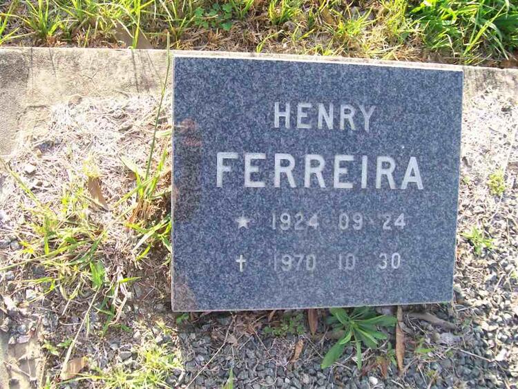 FERREIRA Henry 1924-1970