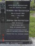 HUYSSTEEN Hendrik, van 1853-1900 & Sophia SCHONKEN 1857-1946