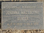 OLIVIER Johanna Magdalena 1939-1979