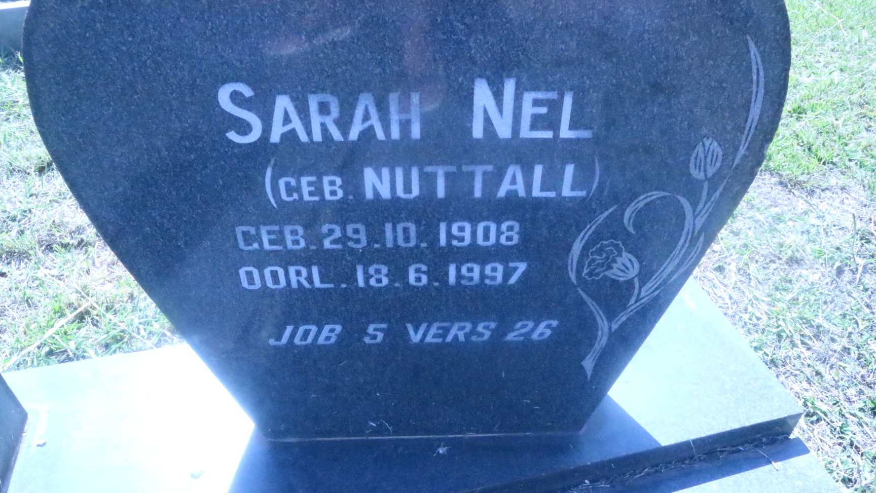 NEL Willie A.J. 1905-1972 & Sarah NUTTALL 1908-1997