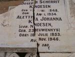 KNOESEN Joseph Scherrit 1848-1934 & Alettha Johanna NEUWENHUYS 1853-1946