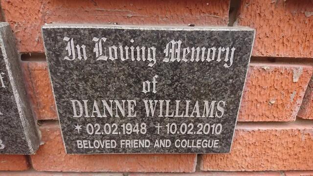 WILLIAMS Dianne 1948-2010
