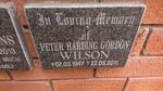 WILSON Peter Harding Gordon 1947-2011