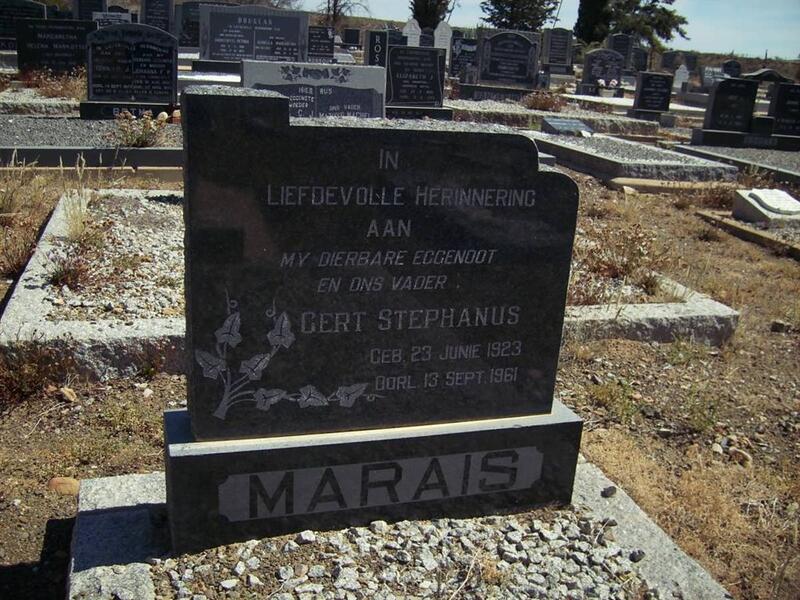 MARAIS Gert Stephanus 1923-1961