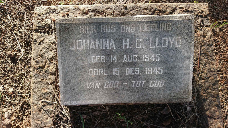 LLOYD Johanna H.C. 1945-1945