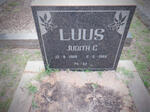 LUUS Judith C. 1909-1960