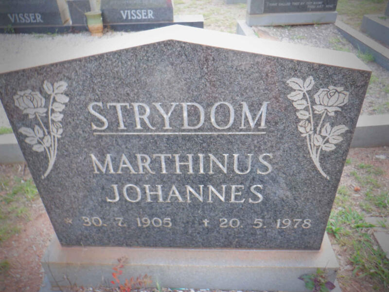 STRYDOM Marthinus Johannes 1905-1978