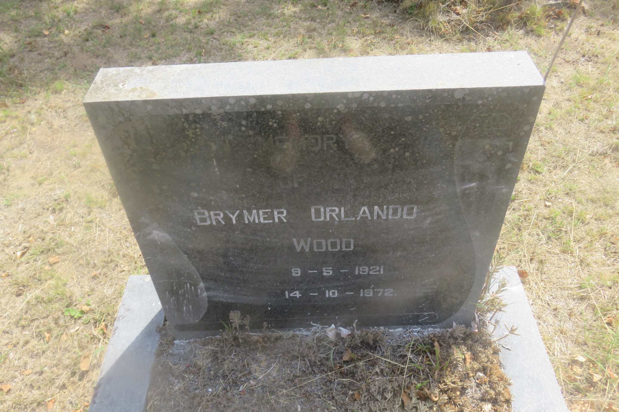 WOOD Brymer Orlando 1921-1972