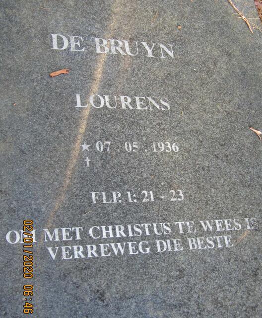 BRUYN Lourens, de 1936-