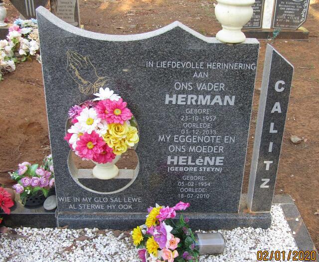 CALITZ Herman 1957-2013 & Helene STEYN 1954-2010