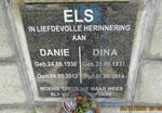 ELS Danie 1930-2012 & Dina 1931-2019