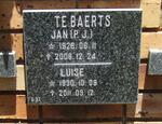 BAERTS P.J., te 1926-2008 & Luise 1930-2011