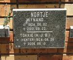 NORTJE Wynand 1924-2012 & H.J.B. nee VENTER 1924-2006