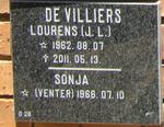 VILLIERS J.L., de 1962-2011 & Sonja VENTER 1966-