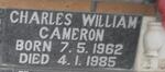 CAMERON Charles William 1962-1985