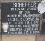 SCHEFFER Lodewyk Christian 1915-2000 & Hester Cornelia 1921-1970