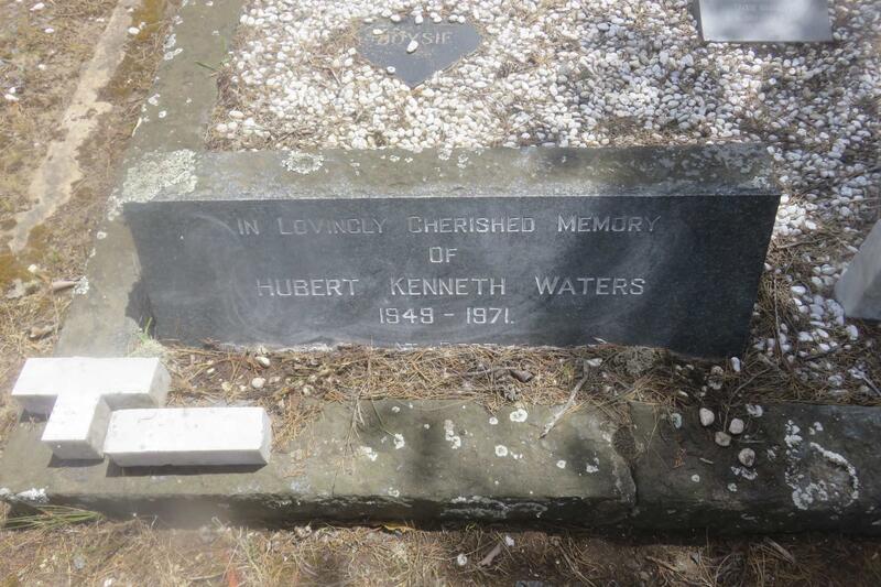 WATERS Hubert Kenneth 1949-1971