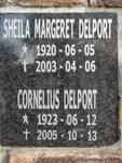 DELPORT Cornelius 1923-2003 & Sheila Margeret 1920-2003