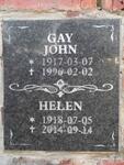 GAY John 1917-1996 & Helen 1918-2014
