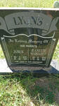 LYONS James 1941-1987 & Jeanette Margaret 1940-1981